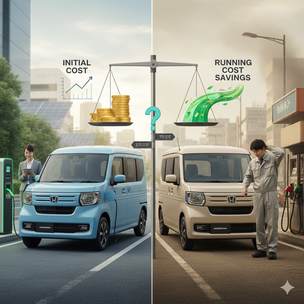 N-VAN e:とガソリン車の維持費比較で元が取れるか試算