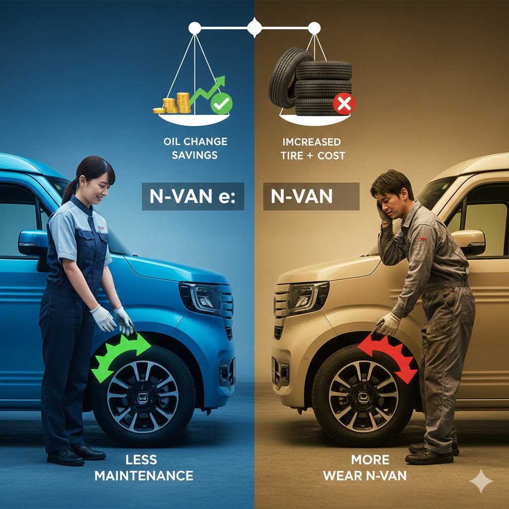 タイヤ交換などメンテナンス費用の増減を分析