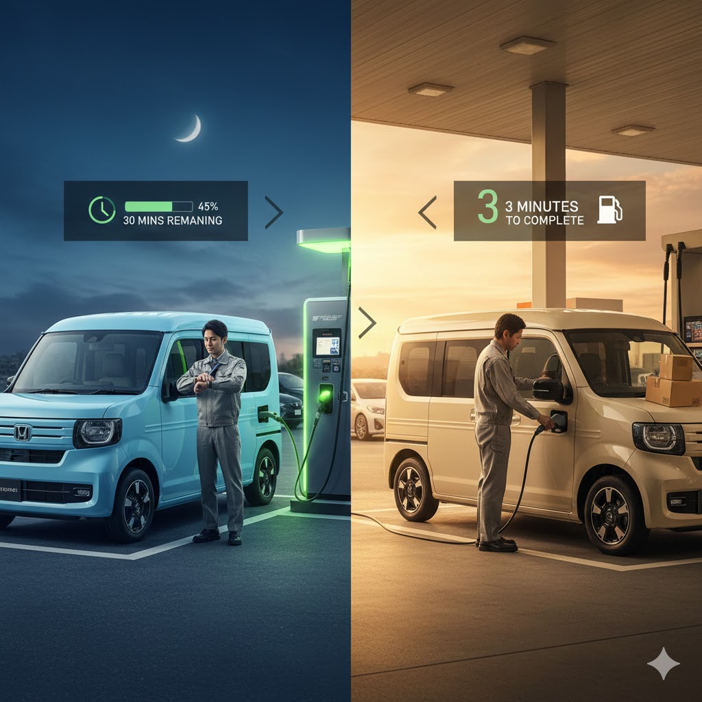 航続距離と充電頻度が業務効率に与える影響