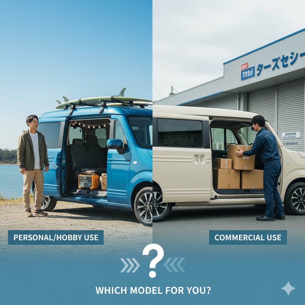 個人利用と商用利用で異なる推奨モデルの判定