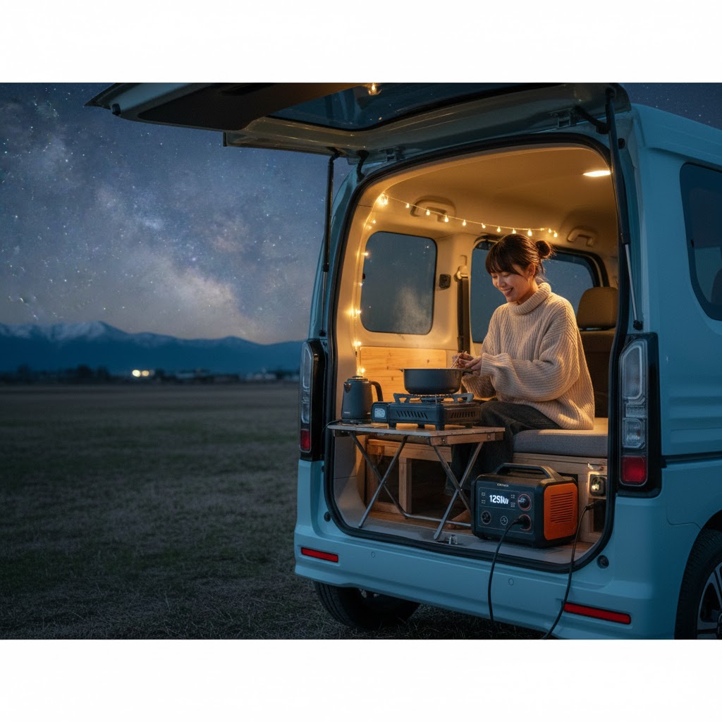 1500WのV2Lで調理家電が使える